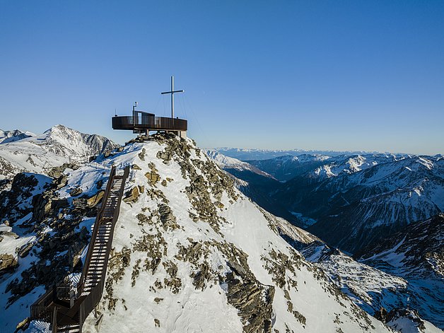 Iceman Ötzi Peak near the highest hotel in the Alps