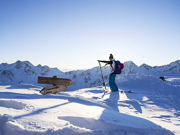 Traumhafter Ausblick vom Hotel Grawand direkt an der Piste in Südtirol